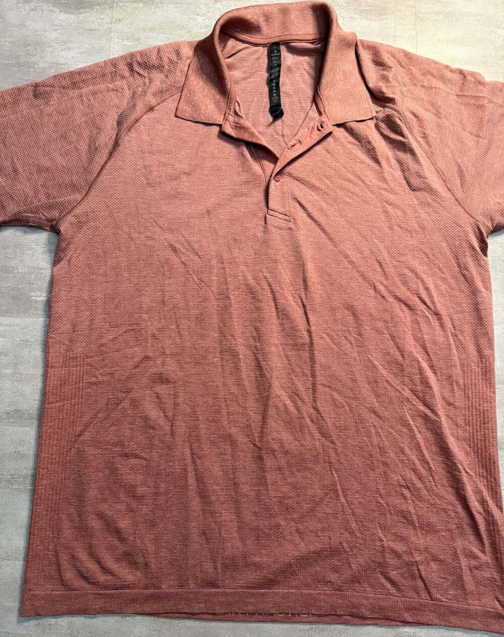 Lululemon Metal Vent Tech Short Sleeve Polo Shirt 2.0 in Savanna Heather